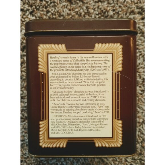Hershey's Chocolate 1920-1930 Millennium Tin Canuster - Picture 7 of 9